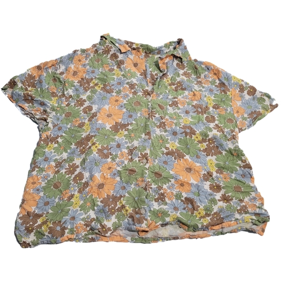 🌸 RSQ Floral Oversized Women's Camp Shirt - Size XXL 🌸 - Picture 9 of 13